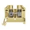 Weidmüller 0499560000 Doorgangsserieklem Schroeven Beige, Geel 10 stuk(s)
