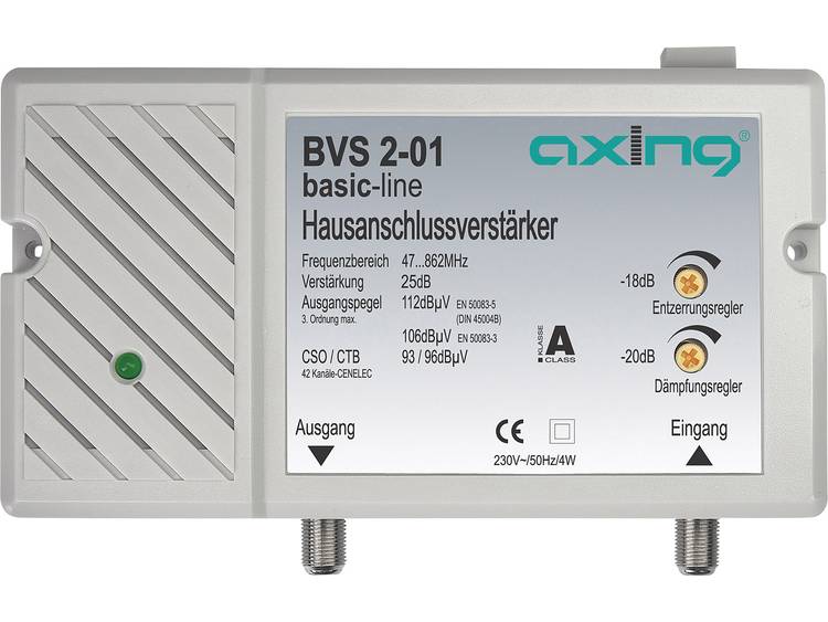 Axing BVS 2-01 Retourkanaal passief: MHz Versterking: 25 dB