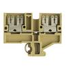 Weidmüller 0478260000 Doorgangsserieklem Kabelschoen Beige, Geel 50 stuk(s)