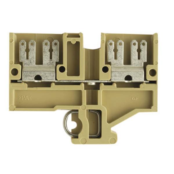 Weidmüller 0478260000 Doorgangsserieklem  Kabelschoen  Beige, Geel 50 stuk(s)