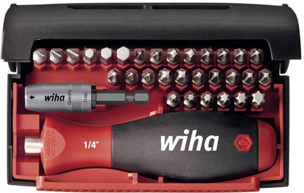 Wiha 34686 34686 Bitset 32-delig Plat, Kruiskop Phillips, Kruiskop Pozidriv, Inbus, Binnen-Torx