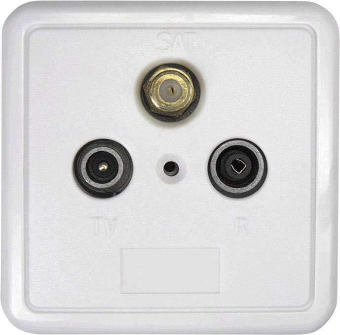 Renkforce SSD 2-00 Antenndosa TV, FM, SAT Infälld, Ytmontering Ändterminal