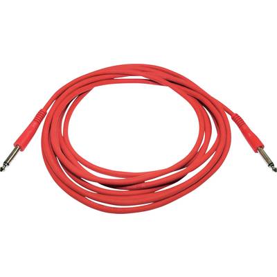 Paccs HIC23RE060SD Instrumenten Kabel [1x Jackplug male 6,3 mm - 1x Jackplug male 6,3 mm] 6.00 m Rood