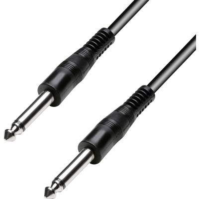 Paccs HIC11BK050SD Instrumenten Kabel [1x Jackplug male 6,3 mm - 1x Jackplug male 6,3 mm] 5.00 m Zwart