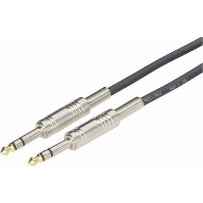 Paccs HPC25BK030SD Instrumenten Kabel [1x Jackplug male 6,3 mm - 1x Jackplug male 6,3 mm] 3.00 m Zwart