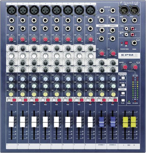 SoundCraft EPM8 Console-mengpaneel Aantal kanalen:8 | Conrad.nl