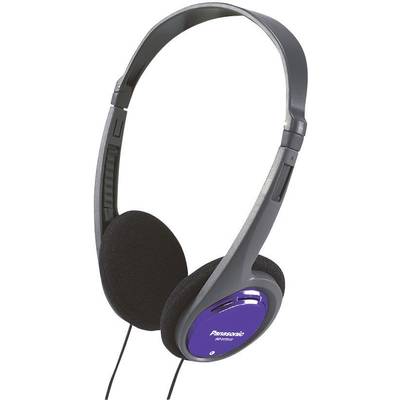 Panasonic RP-HT010 On Ear koptelefoon   Kabel  Zwart, Blauw  Lichtgewicht