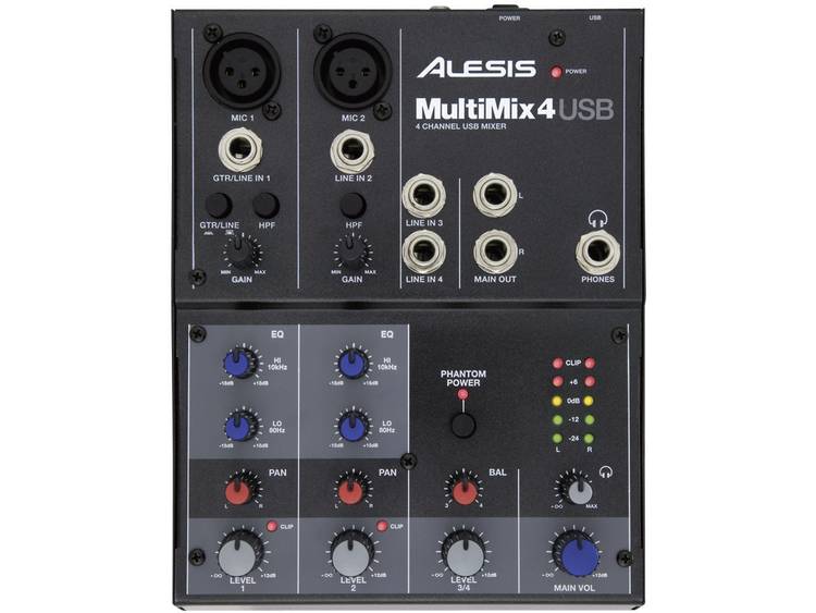 Alesis Multimix 4 USB PA en studio mixer