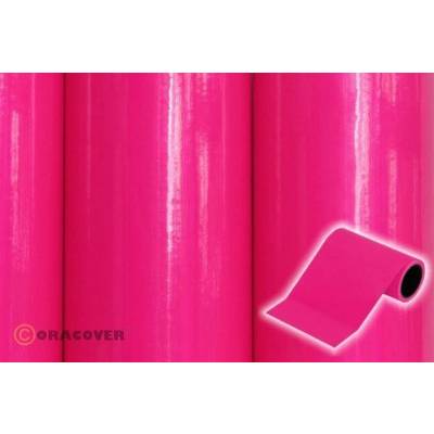 Oracover 27-025-025 Decoratiestrepen Oratrim (l x b) 25 m x 12 cm Roze (fluorescerend)