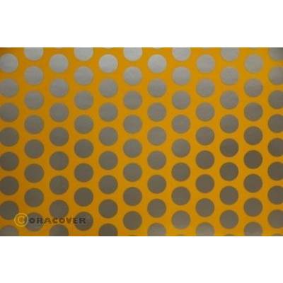 Oracover 90-030-091-010 Plotterfolie Easyplot Fun 1 (l x b) 10 m x 60 cm Cub-geel, Zilver