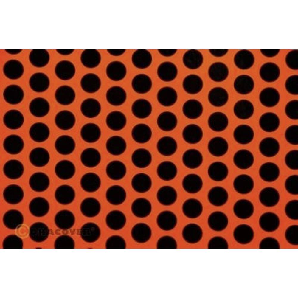 Oracover 41-064-071-010 Strijkfolie Fun 1 (l x b) 10 m x 60 cm Rood-oranje-zwart (fluorescerend)