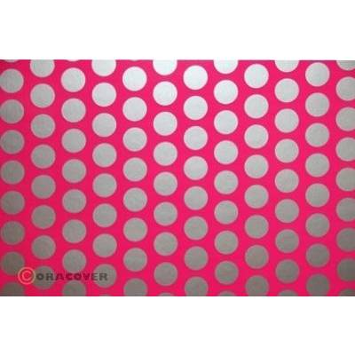 Oracover 45-014-091-002 Plakfolie Orastick Fun 1 (l x b) 2 m x 60 cm Neon-roze-zilver (fluorescerend)