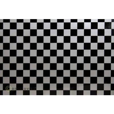 Oracover 44-091-071-002 Strijkfolie Fun 4 (l x b) 2 m x 60 cm Zilver-zwart