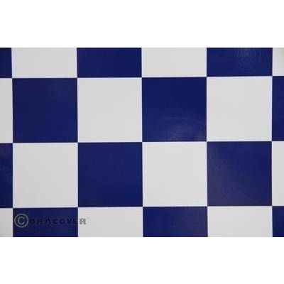 Oracover 491-010-052-010 Strijkfolie Fun 5 (l x b) 10 m x 60 cm Wit, Donkerblauw