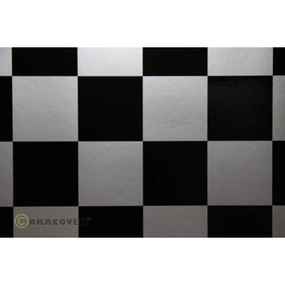 Oracover 491-091-071-010 Strijkfolie Fun 5 (l x b) 10 m x 60 cm Zilver-zwart