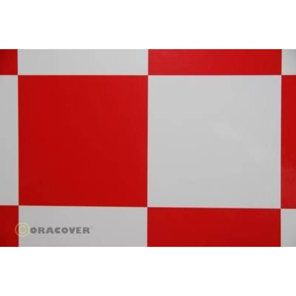 Oracover 691-010-023-002 Strijkfolie Fun 6 (l x b) 2 m x 60 cm Wit, Rood