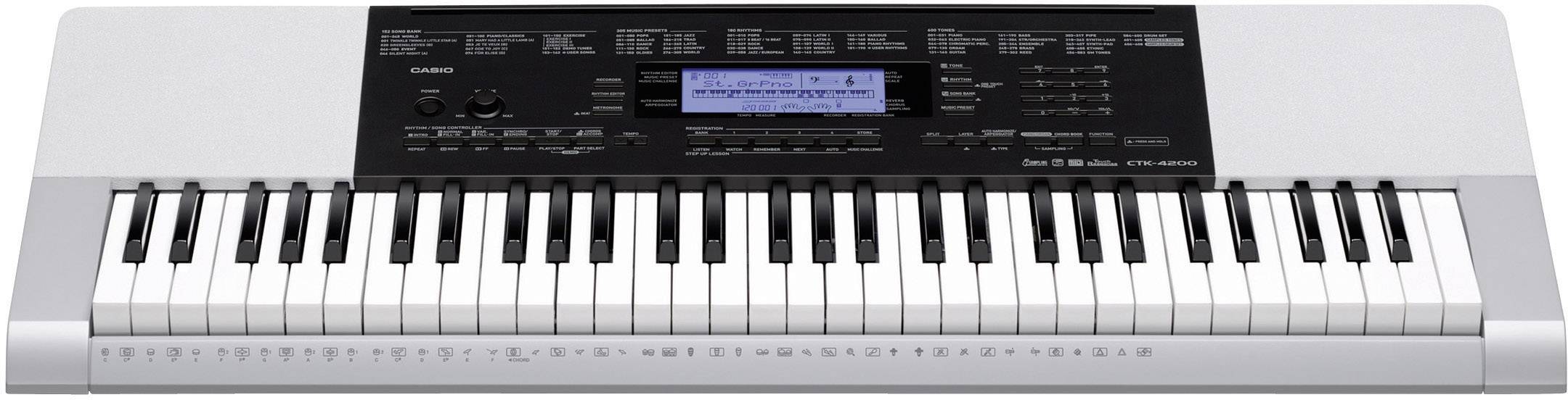 Casio CTK-4200 Keyboard Zilver Incl. netvoeding | Conrad.be