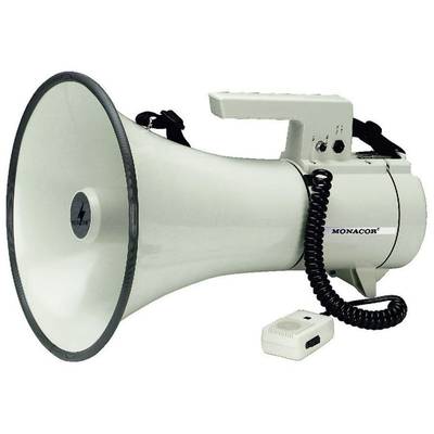 Monacor TM-35 Megafoon Met handmicrofoon, Met draagriem, Met geluiden