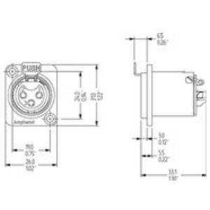 AMPHENOL AC5FDZ Connector: XLR; contact; vrouwelijk; AC; 7,5A; 133V; PIN: 5; IP40 - 1 stuk-1