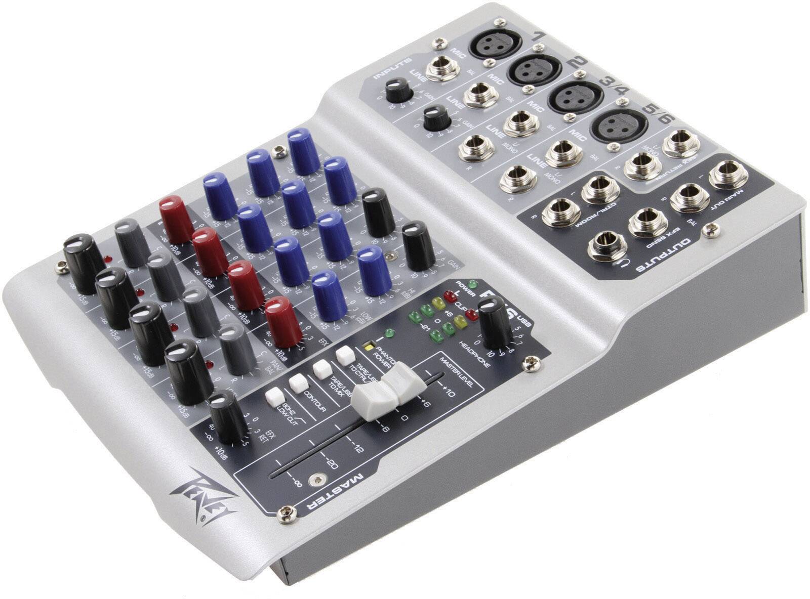 Peavey PV6 USB Consolemengpaneel Aantal kanalen6 USBaansluiting