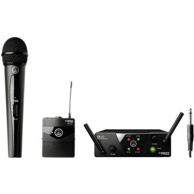 AKG WMS 40 Mini Dual  Draadloze microfoonset Zendmethode:Radiografisch 