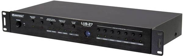 Omnitronic LUB-27 7 poorten Luidspreker-schakelaar  Zwart