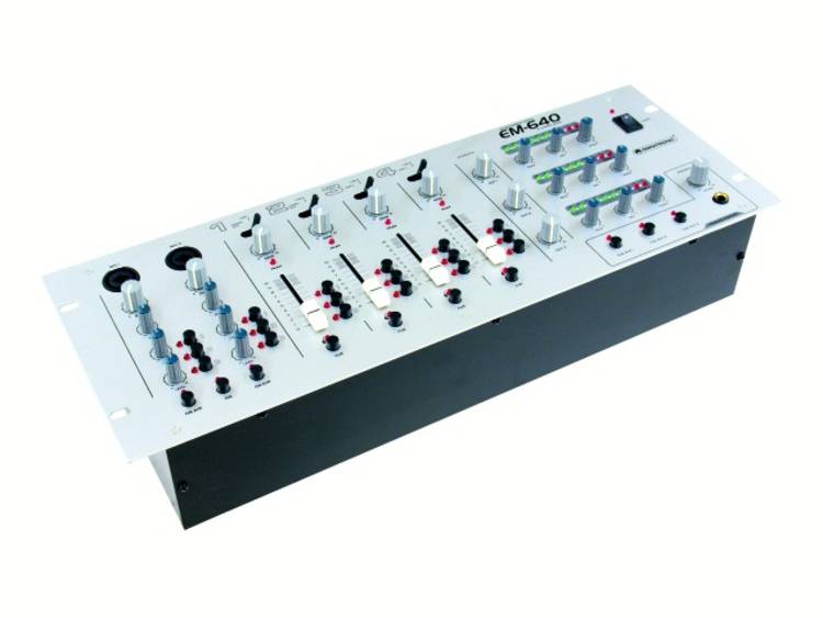 Omnitronic EM-640 DJ-mixer 19 inbouw
