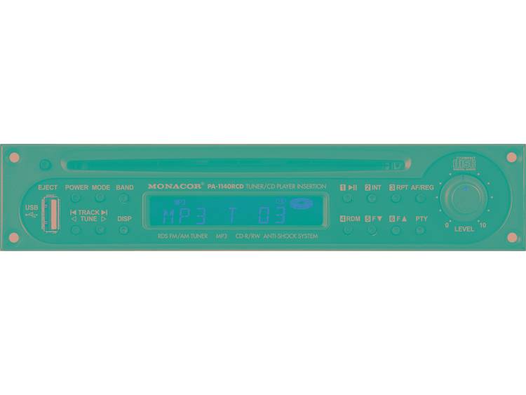 Monacor PA-1140RCD RDS tuner-CD speler