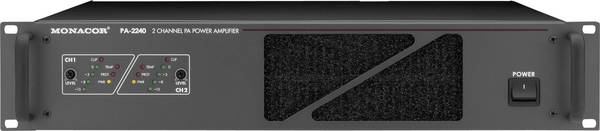 Monacor PA-2240 PA-versterker 240 W 2-kanaals