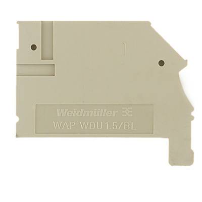 Afsluitplaat Weidmüller WAP WDU1.5/BLZ/ZA 1577320000  50 stuk(s)