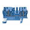 Weidmüller 1608520000-100 Doorgangsserieklem Spanveer Blauw 100 stuk(s)