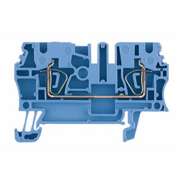 Weidmüller 1608520000-100 Doorgangsserieklem Spanveer Blauw 100 stuk(s)