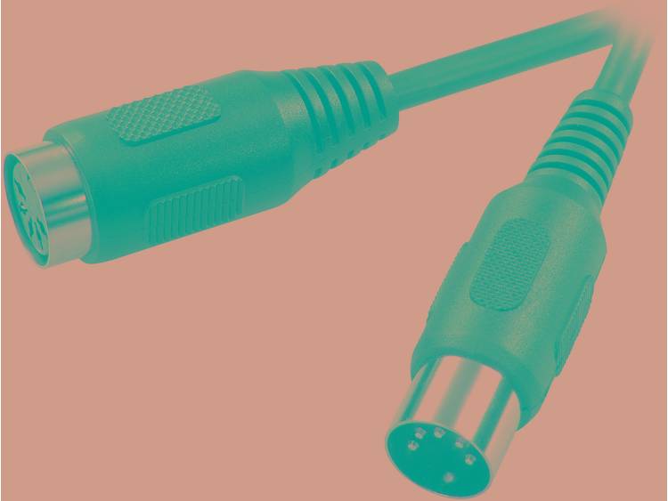DIN-aansluiting Audio Verlengkabel [1x Diodestekker 5-polig (DIN) 1x Diodebus 5-polig (DIN)] 1.50 m 