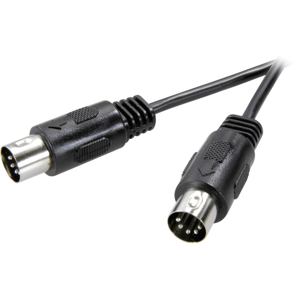 SpeaKa Professional SP-7870236 DIN-aansluiting Audio Aansluitkabel [1x Diodestekker 5-polig (DIN) - 1x Diodestekker 5-p