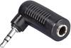 SpeaKa Professional SP-1300460 Jackplug Audio Adapter [1x Jackplug male 2,5 mm - 1x Jackplug female 3,5 mm] Zwart