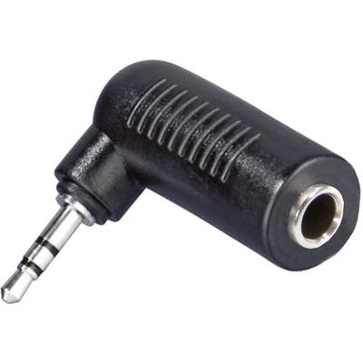 SpeaKa Professional SP-1300460  Jackplug Audio Adapter [1x Jackplug male 2,5 mm - 1x Jackplug female 3,5 mm] Zwart