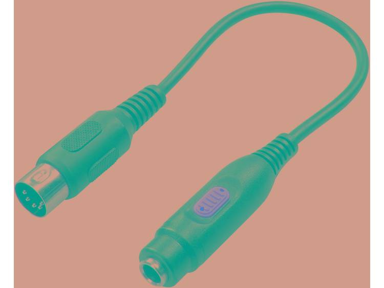SpeaKa Professional DIN-aansluiting-Jackplug Audio Adapter [1x DIN-stekker 5-polig 1x Jackplug femal