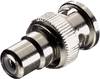 SpeaKa Professional SP-7869892 BNC / Cinch Adapter [1x BNC-stekker - 1x Cinch-koppeling] Zilver