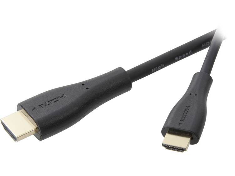 SpeaKa Professional HDMI Aansluitkabel [1x HDMI-stekker <=> 1x HDMI-stekker C mini] 0.45 m Zwart
