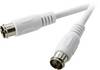 SpeaKa Professional Satelliet Aansluitkabel [1x F-quickstekker - 1x F-quickstekker] 10.00 m 75 dB Wit