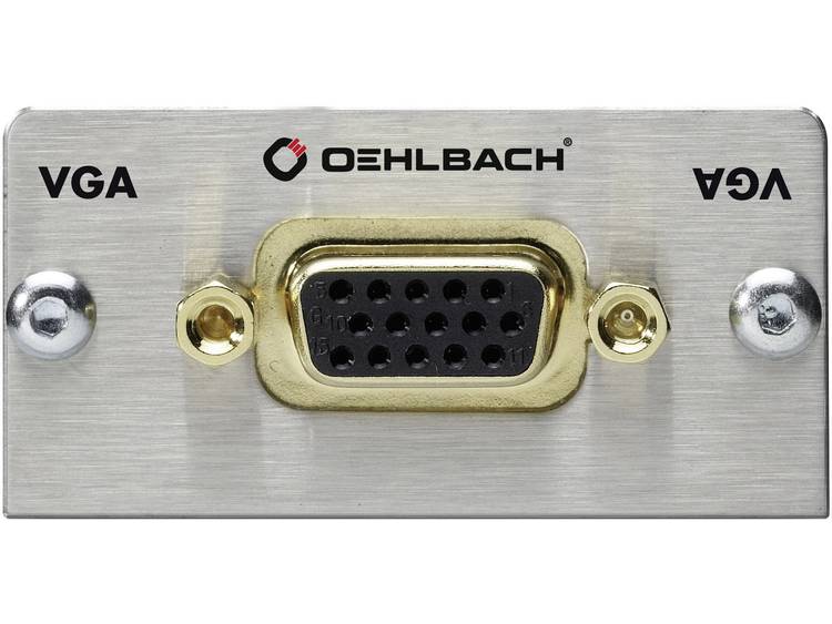 Oehlbach VGA Adapter [1x VGA bus <=> 1x VGA bus] Zilver