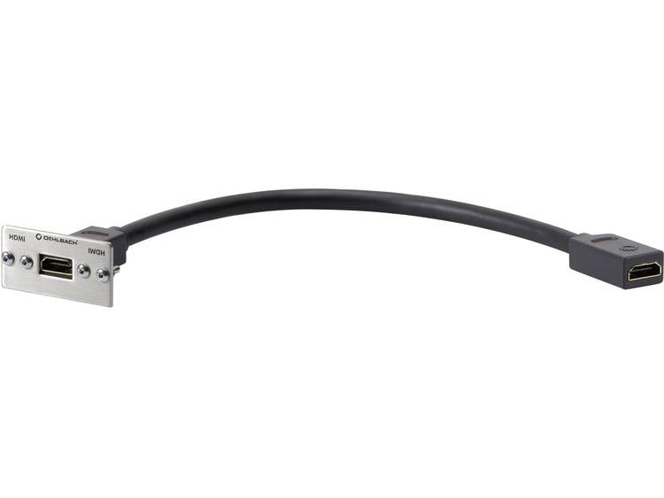 Oehlbach HDMI Adapter [1x HDMI-bus <=> 1x HDMI-bus] Zilver