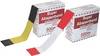 Afzetlint lengte 500 m breedte 80 mm geel/zwart geblokt 500m/doos