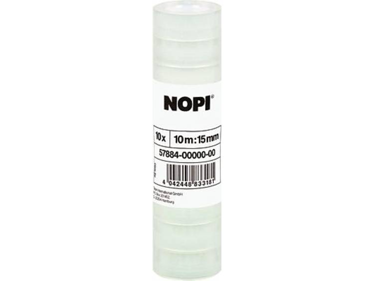 Nopi® plakband-57884-00000-00 10mx15mm transparant 26mm inh.10 (l x b) 10 m x 15 mm Transparant 5788
