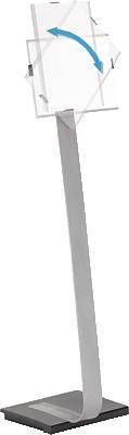 Durable 4812-23 Vloerstatief Zilver (l x b x h) 280 x 302 x 1180 mm DIN A4-5