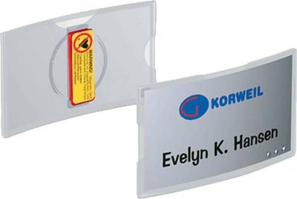 Durable 812319 Naamplaatje 8123 (b x h) 75 mm x 40 mm clip  25 stuk(s)