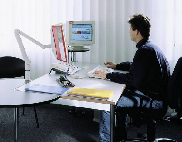 Duurzame Sherpa zwenkarm 10-vensterpanelen carrousel bureau liggend/staand A4-5