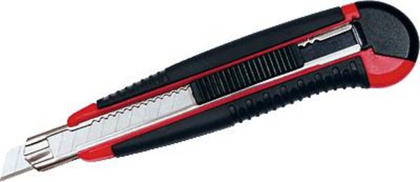 WEDO 78409 Wedo Profi-Cutter, AUTO-LOAD , 9 mm - nr. 78409 zwart/rood 1 stuk(s)