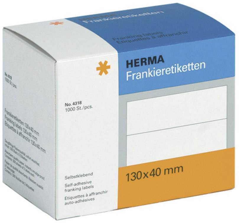 HERMA frankeeretiketten dubbel 130x40 mm 1000 stuks.-0