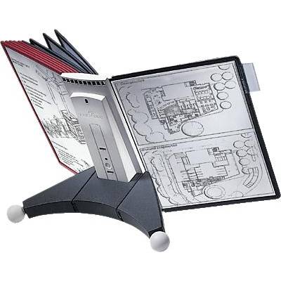 DURABLE SherpaTable displaypaneelsysteem, 10 displaypanelen, zwart/rood-0